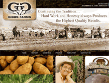 Tablet Screenshot of gibbsfarms.com